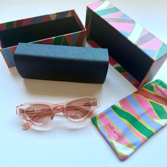 New Cult Gaia X Thiery Lasry Jaya 49mm cat eye sunglasses in pink frame color main image 5